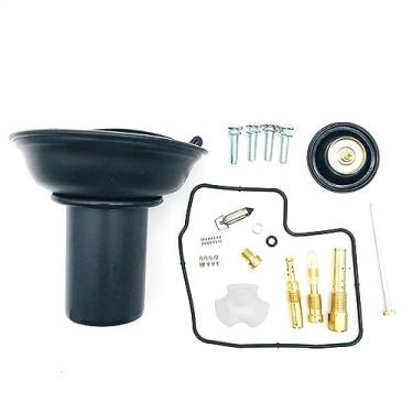 Imagem de LJSPTU Kit de reparo de carburador com válvula de corte de ar de membrana de diafragma a vácuo de êmbolo para Honda Steed Shadow VLX400 VLX600 VLX 400 600 (Cor: 1 CONJUNTO)