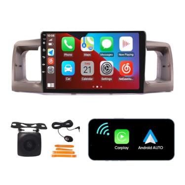 Imagem de [2G + 32G] Carplay Android Auto Touchscreen Autoradio Estéreo Carro Navegação GPS Unidade de Cabeça de Rádio FM Leitor Multimídia WiFi DSP para Toyota Rav 4 Corolla Hilux Landcruiser Fortuner Prado,