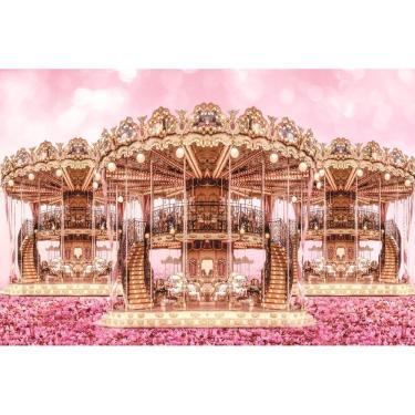 Imagem de Fundo Fotográfico Em Tecido Carrossel  2,20X1,50