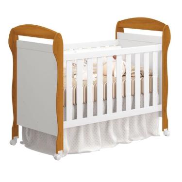 Imagem de Berço Mini Cama Danny Branco/savana - Reller Móveis Branco/savana
