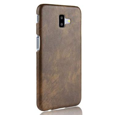 Imagem de Capa para Samsung Galaxy J6 Plus, capa para celular, proteção robusta 360° protege seu telefone, capa de couro granulado, capa para Samsung Galaxy J6 Plus
