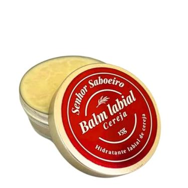 Imagem de Hidratante Labial Balm Natural Senhor Saboeiro com Manteiga de Cacau e Óleo de Coco Lábios Hidratados e Saudáveis - 15g - Cereja