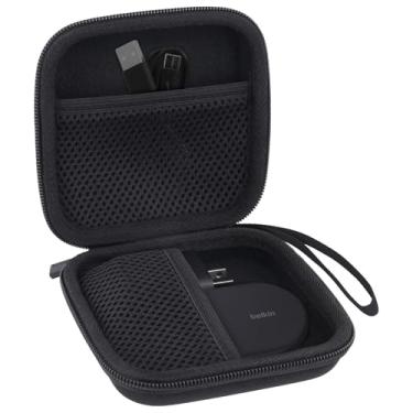 Imagem de co2CREA Capa rígida compatível com carregador Belkin MagSafe compatível com BoostCharge 2 em 1 carregador magnético dobrável de 15 W - Carregador sem fio certificado Qi2