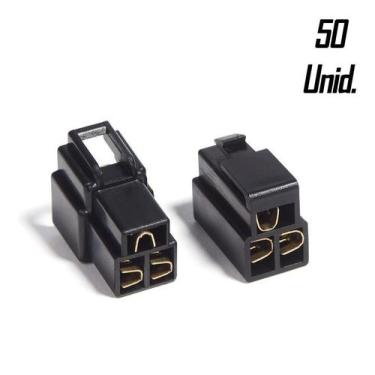 Imagem de Kit 50 Conector 3 Vias Com Trava Technoise - Kit de Produtos