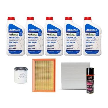 Imagem de Kit Troca De Óleo Chevrolet Tracker Flex 1.4 Turbo 2017 - Acdelco + Hi