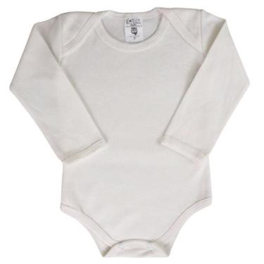 Imagem de Body Liso Bebê Manga Longa Suedine Roupa De Bebê Inverno - Taya Baby, 