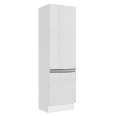 Imagem de Paneleiro Armário de Cozinha 100% MDF 60 cm 2 Portas Portas Branco Bri