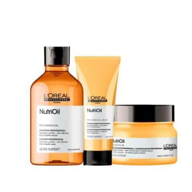 Imagem de Kit LOréal NutriOil Sh 300ml + Cond 200ml + Máscara 250g - L'Oréal 