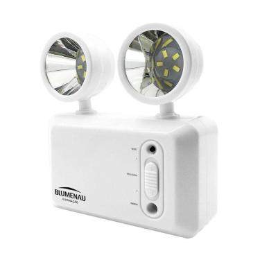 Imagem de Luminária De Emergência Bloco Autônomo 2 Faróis 3w Bivolt Blumenau