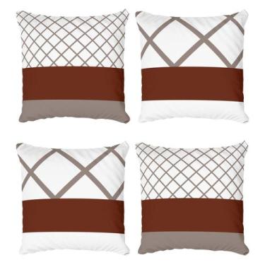 Imagem de Kit 4 Capas de Almofadas Decorativas Geometric Morph - Fabrika De Fest