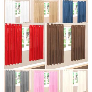 Imagem de cortina para quarto cores variadas 2,00m x 1,70m perciana  cozinha lux