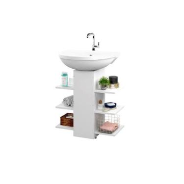 Imagem de Gabinete MAR Para Banheiro Ideal Para Pias de Coluna Produto Flex Colo