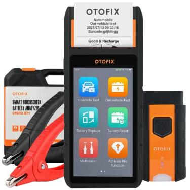 Imagem de OTOFIX Testador profissional de bateria da Autel com conexão VCI, scanner de diagnóstico de todos os sistemas com impressora, analisador de carregamento e arranque a frio, reposição BMS/elétrica