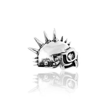 Imagem de Pingente Spiky 15 mm Prata Polida e Banho Rústico - Hera Gamers