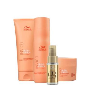 Imagem de Kit Wella Professionals Invigo Nutri-Enrich Shampoo Condicionador Másc