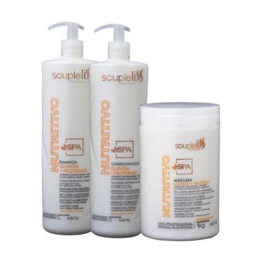 Imagem de Kit Spa Nutritivo Profissional Souple Liss Nutrição Capilar - SoupleLi