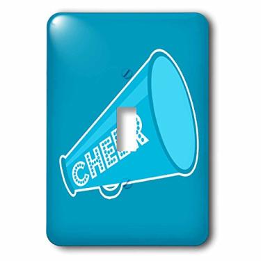 Imagem de 3dRose LSP_252126_1 Chave única azul arte megafone Cheer