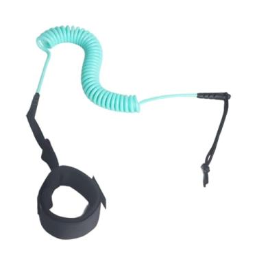 Imagem de Tachiuwa Suprimentos para cordas de prancha de surfe enroladas Cordas para pranchas de surfe Corda de remo para longboards Prancha curta, Azul Claro