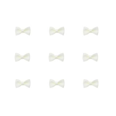 Imagem de Tupalizy Mini laços de fita de cetim pequenos laços artesanais de tecido de costura para decoração de Natal gravatas borboleta sacos de presente caixas cartões de convite de saudação lembrancinha de