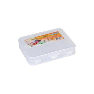Imagem de Kit C/6 Estojo Multiuso Transparente Duplo Grande BRASAMI