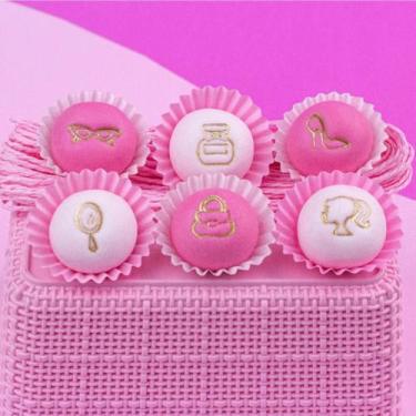 Imagem de Carimbos marcadores barbie feminino para doces 2cm blue star