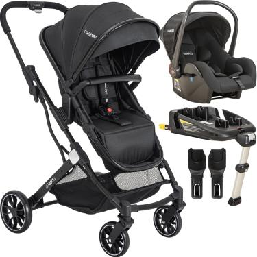 Imagem de Carrinho de Bebe Bebe Conforto Base ISOFIX Kiddo Zig Zag Preto