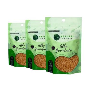 Imagem de Kit 3 Tempero Alho Granulado com Intenso Sabor Premium Pouch 50g  - Na