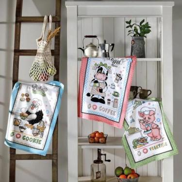 Imagem de Pano de Prato Atoalhado Dohler Diversas Cores