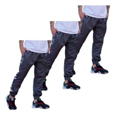 Imagem de Kit 3 Calças Jogger Tactel Estilo Neymar Inverno 2 Bolso 016 - FR, 3 c