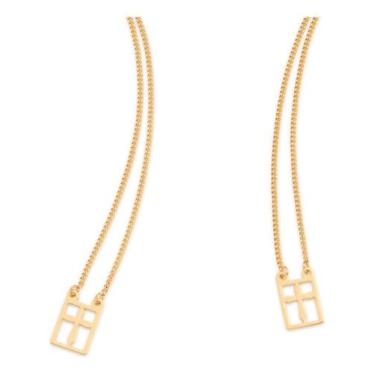 Imagem de Escapulário Formado Por Corrente Elo Grumet 532331 - Rommanel, Branco,