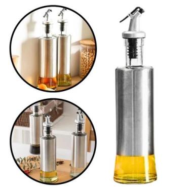 Imagem de Dispenser Em Vidro E Inox Azeite/vinagre Com Dosador 350ml - SQD