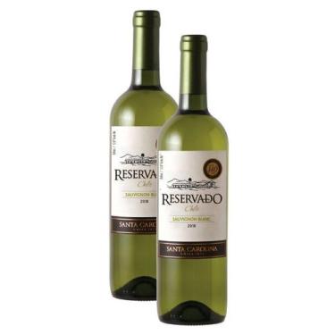 Imagem de kit 2 Vinho Santa Carolina Reservado Sauvignon Blanc 750ml