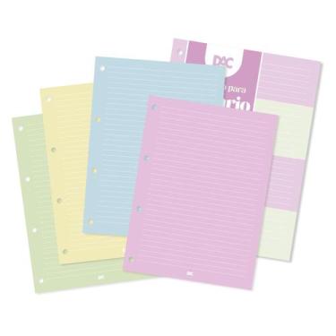 Imagem de Refil de Folhas Coloridas P/Fichário Universitário - Dac