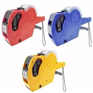 Imagem de Rotuladora Etiquetadora Manual 8 Dígitos + Refil + Etiquetas - SQ