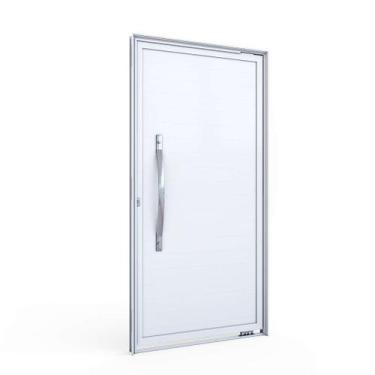 Imagem de Porta Pivotante de Alumínio 215 x 105 x 8cm Lambri com Puxador Direita