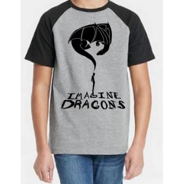 Imagem de Camiseta Infantil Imagine Dragons Exclusiva - Alternativo Basico, 8 / 