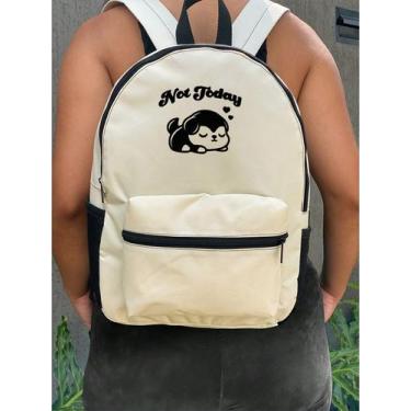 Imagem de Mochila Small DOG NOT TODAY Bolsa Escolar Trabalho Viagem Mala Faculda