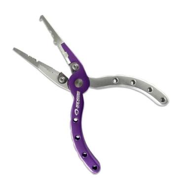 Imagem de Alicate De Pesca Multiuso Alumínio Jignesis Fap-063 - Roxo - V-Fox