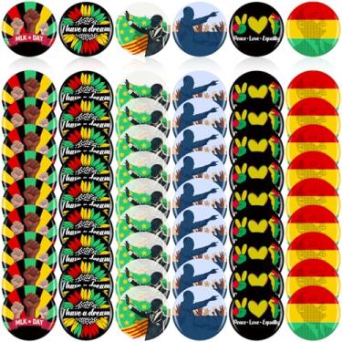 Imagem de Martin Luther King Day Pin Back Button Badge MLK Memorial Badge for Men Women, Peace Equality Justice Clothing Accessories for Martin Luther King Day, one size, Plástico, Sem Pedra Preciosa
