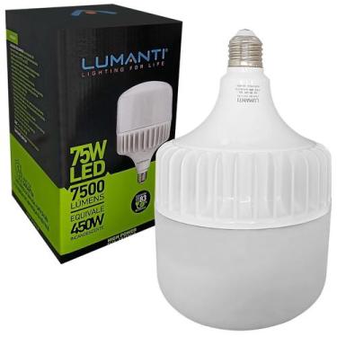 Imagem de Lâmpada Led Bulbo Alta Potência 75W Bivolt Branco Frio E27 - LUMANTI, 