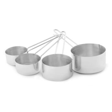 Imagem de Conjunto De Xícaras Medidoras Em Inox 4 Peças - Mimo Style