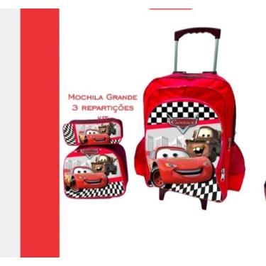 Imagem de Kit mochila g personagens feminino e masculino - LN BOLSAS