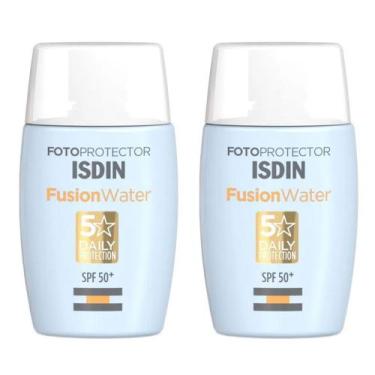 Imagem de Isdin Fusion Water 5 Stars Kit  2 Protetores Solares Faciais FPS 60, K