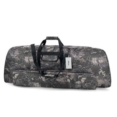 Imagem de Silfrae Estojo para Arco Composto Estojo para Arco Macio Bolsa para Transporte de Arco Composto com Bolso para Flecha (Python Black, L)