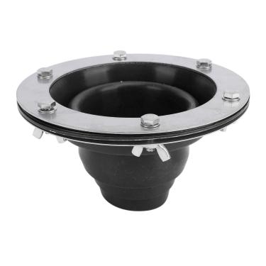 Imagem de Tenda Fogão Jack Kit de Alta Temperatura Tubo de Silicone Boot Piscando Kit de Combustão do Telhado Sino Tenda Yurts Cabines Galpões Barcos Garagens (Preto)