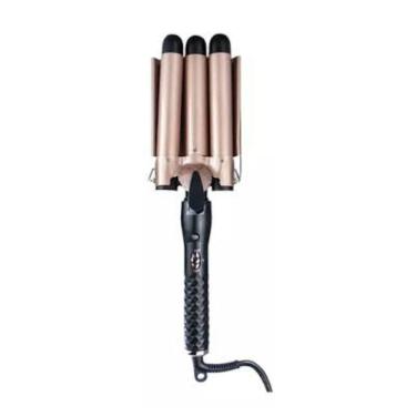 Imagem de Modelador Triondas De Cachos 32mm Profissional Cerâmico Cachos De Sereia Ondulador Ondas Perfeitas 110V
