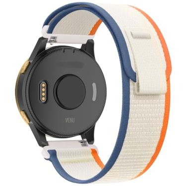 Imagem de Koazon Pulseiras de relógio Trail Loop de nylon de 20 mm compatíveis com Garmin Forerunner 55/165/Vivoactive 5/6, pulseira de substituição esportiva macia e respirável ajustável para Garmin Venu Sq 2