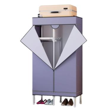 Imagem de Guarda-roupa Armário espaçoso portátil, guarda-roupa para casa, corpo inteiro, tecido, guarda-roupa temporário para quarto armário