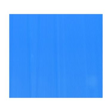 Imagem de Rebower Folhas de papelão ondulado, inserções de papelão ondulado [para projetos de artesanato e bricolage] - 50 x 68 cm/azul fluorescente