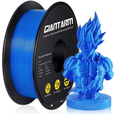 Imagem de GIANTARM Filamento de impressora 3D PETG azul 1 kg (2,2 lbs) aprimorado, precisão dimensional de 1,75 mm +/-0,02 mm, 330 m por rolo, embalagem a vácuo, adequado para a maioria das impressoras 3D FDM